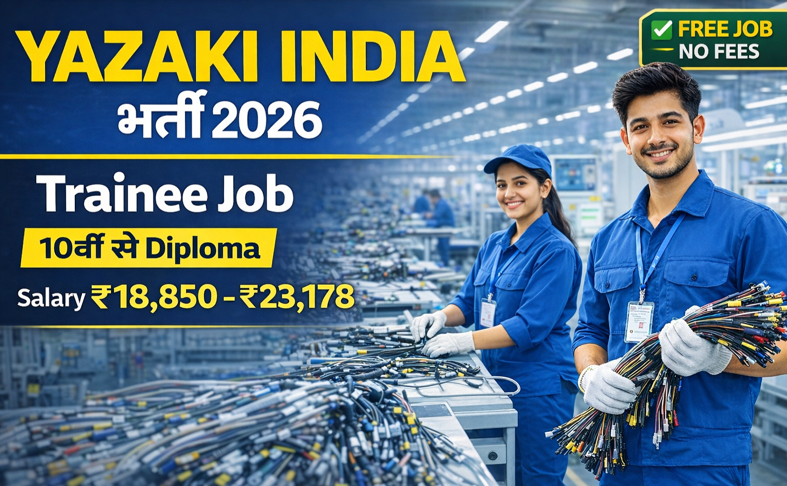 Yazaki India Private Limited Recruitment 2026 – Trainee Job