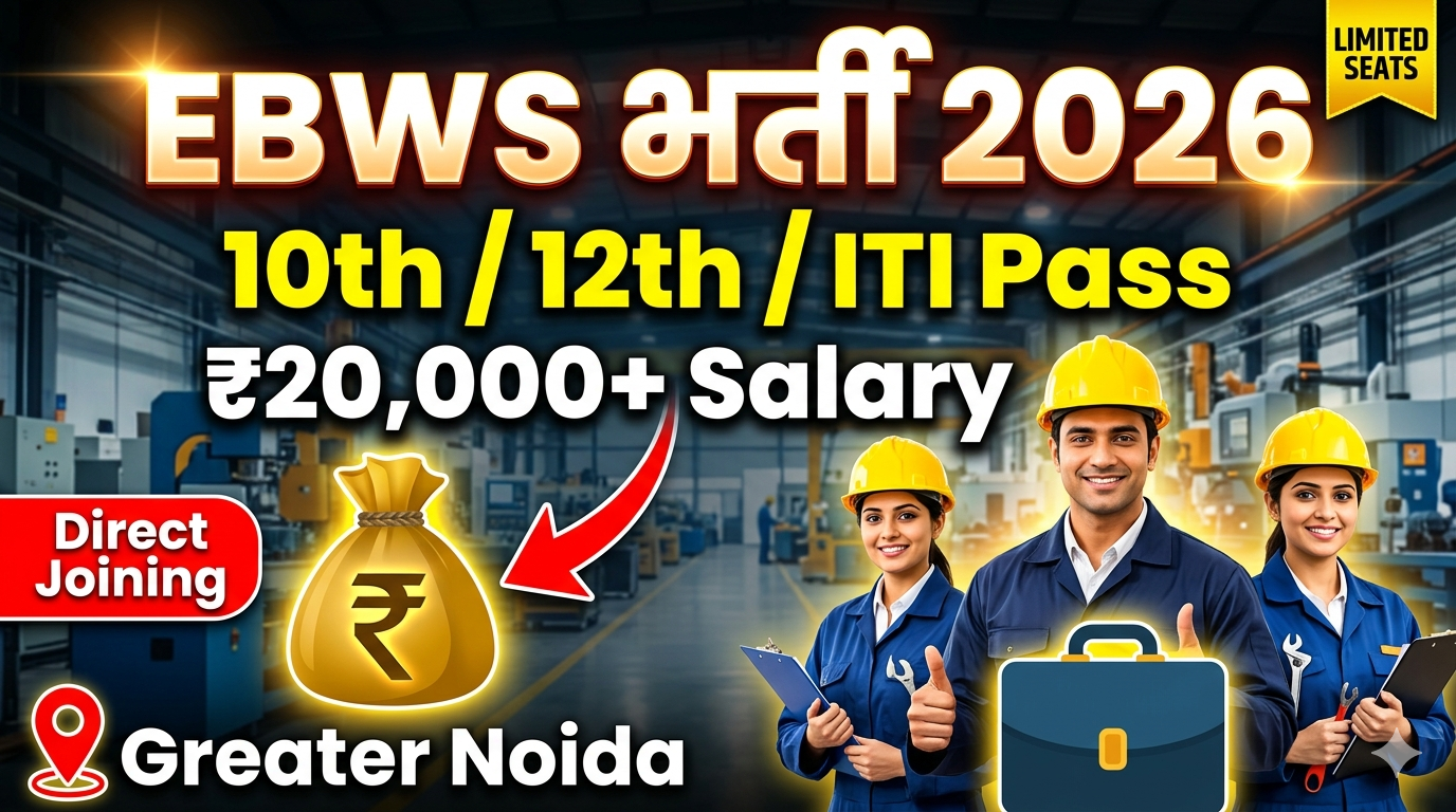 EBWS Company Recruitment 2026 | Apprentice Trainee Job in Greater Noida