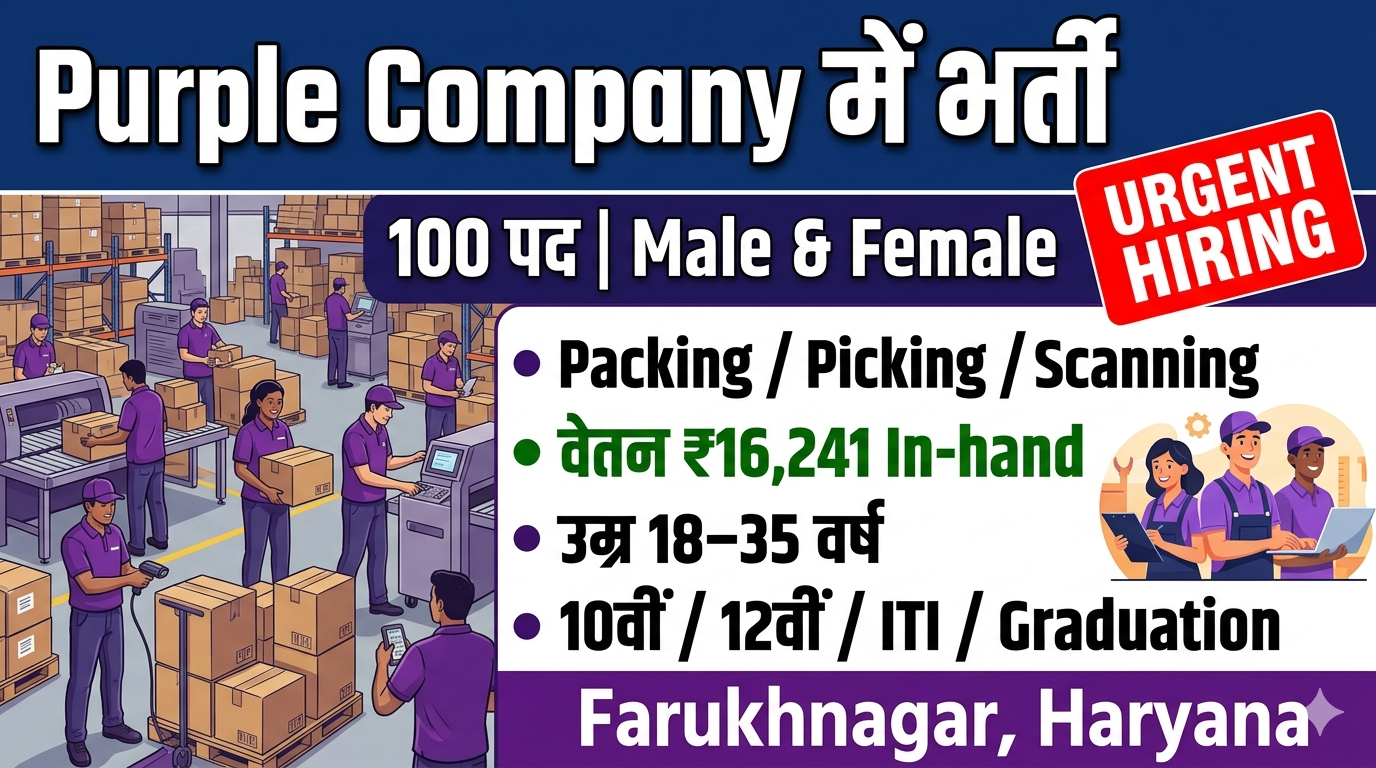 🔥 Urgent Recruitment – Purple Company 2026