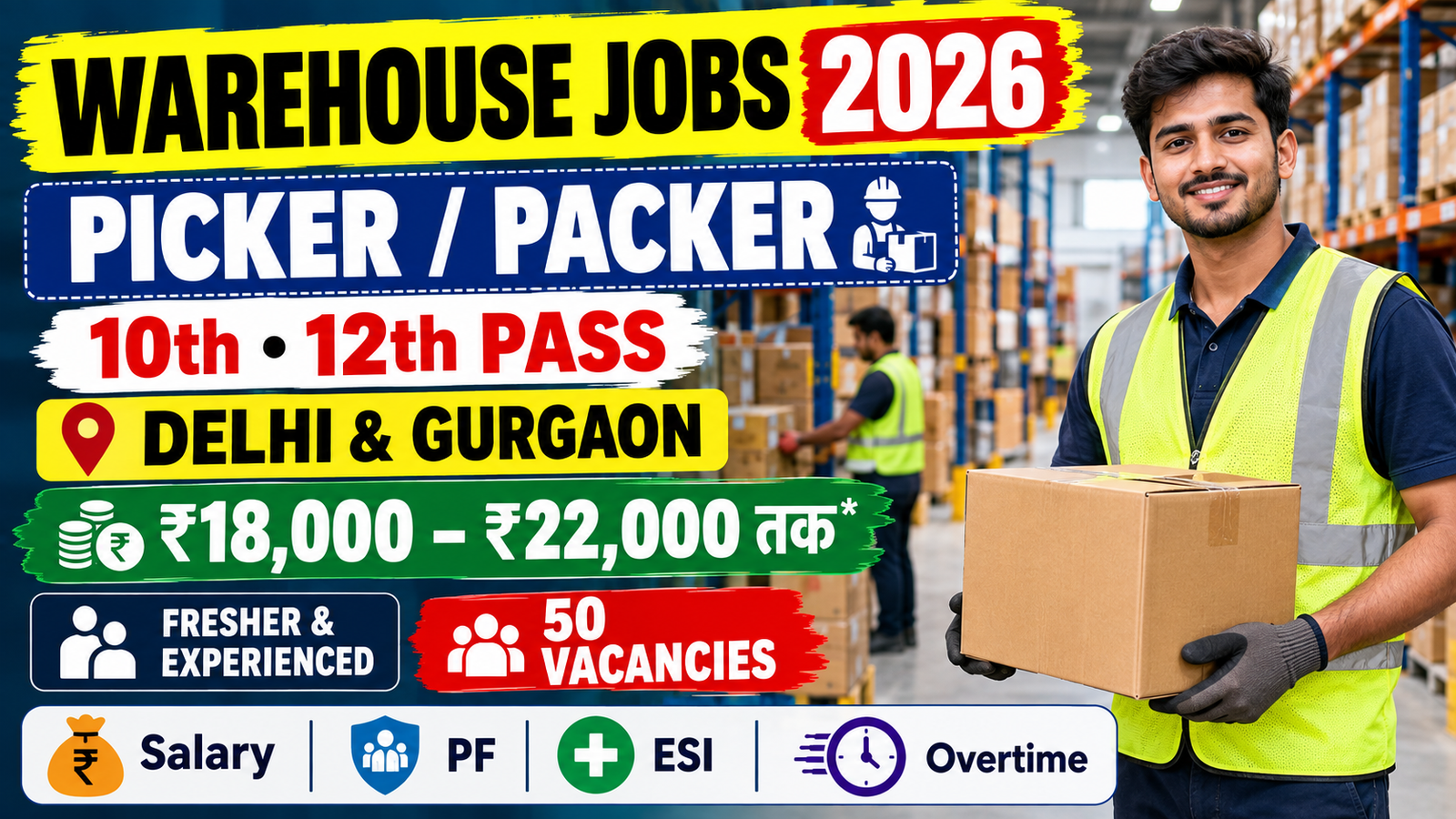 Warehouse Picker Packer Recruitment 2026 – 10th 12th Pass Jobs